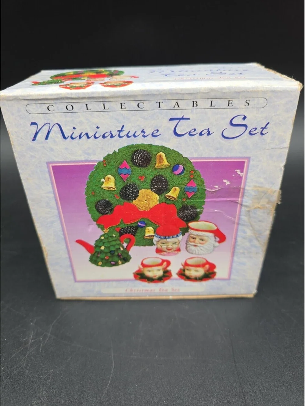 Vtg Collectables Miniature Tea Set Christmas Holiday